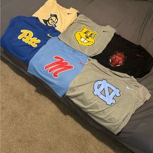 Nike XL Dri Fit Bundle - 6 Logo Graphic Tees - Multicolor Pack